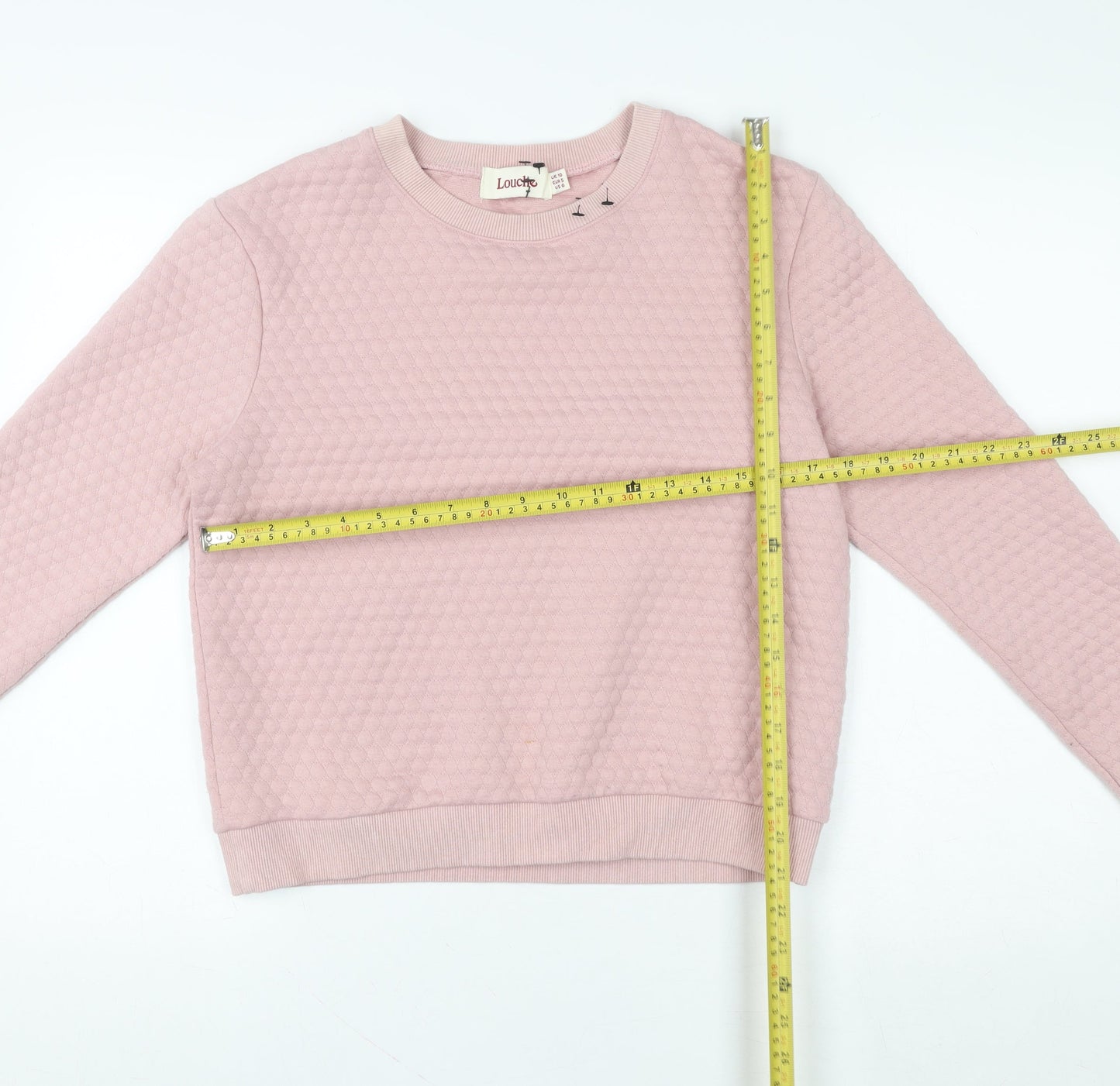 Womens UK Size 10 Louche Pink Pullover Sweatshirt