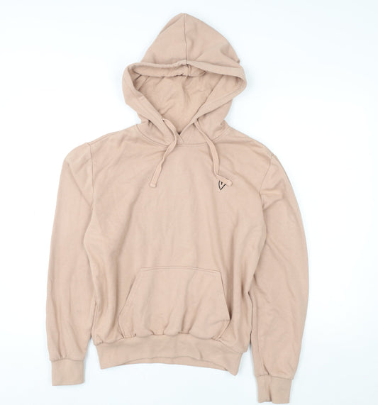 Womens UK Size XS H&M Beige Pullover Hoodie