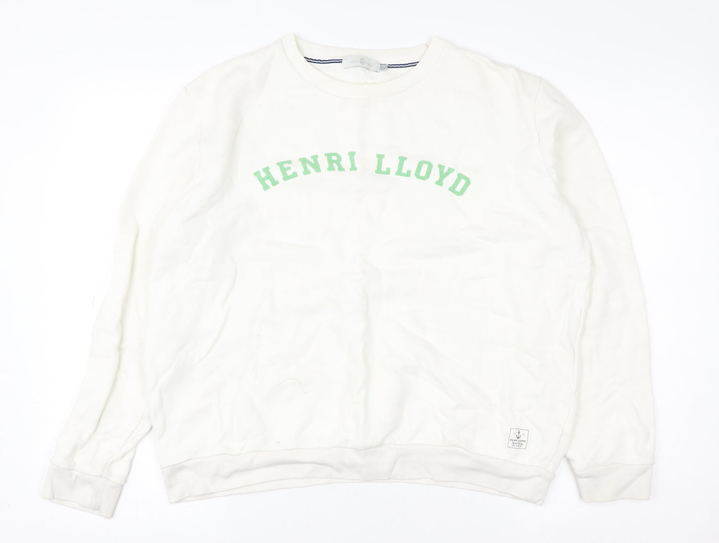 Womens UK Size M Henri Lloyd White Pullover Sweatshirt