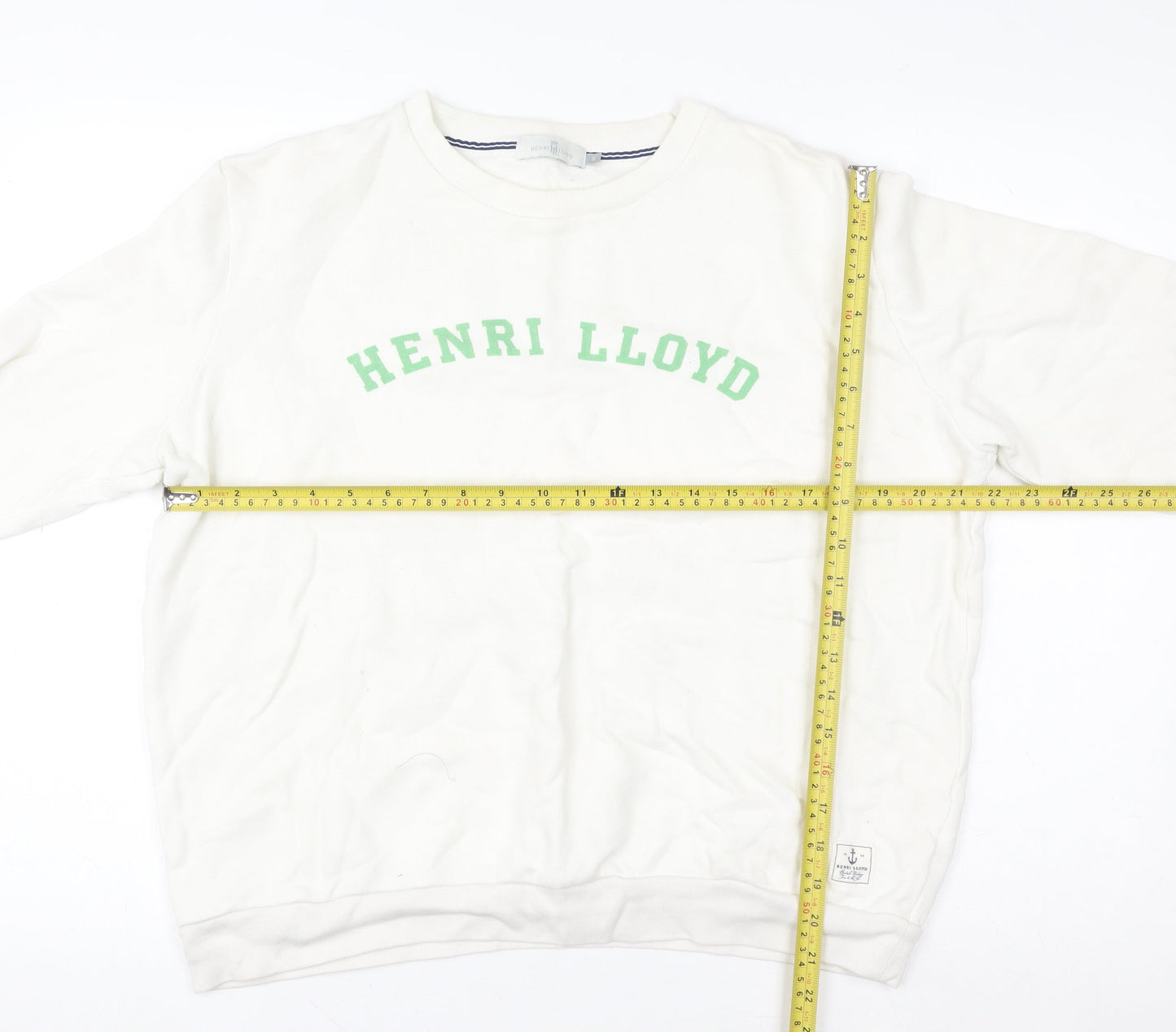 Womens UK Size M Henri Lloyd White Pullover Sweatshirt