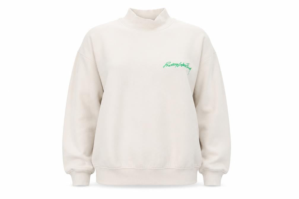 Womens UK Size S PRETTYLITTLETHING Beige Pullover Sweatshirt