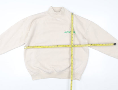 Womens UK Size S PRETTYLITTLETHING Beige Pullover Sweatshirt