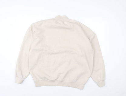 Womens UK Size S PRETTYLITTLETHING Beige Pullover Sweatshirt