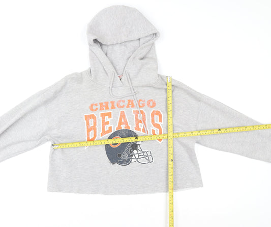 Womens UK Size M NFL Grey Pullover Hoodie