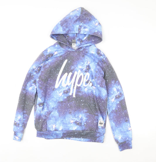 Boys UK Size 11-12 Years Hype Blue Pullover Hoodie