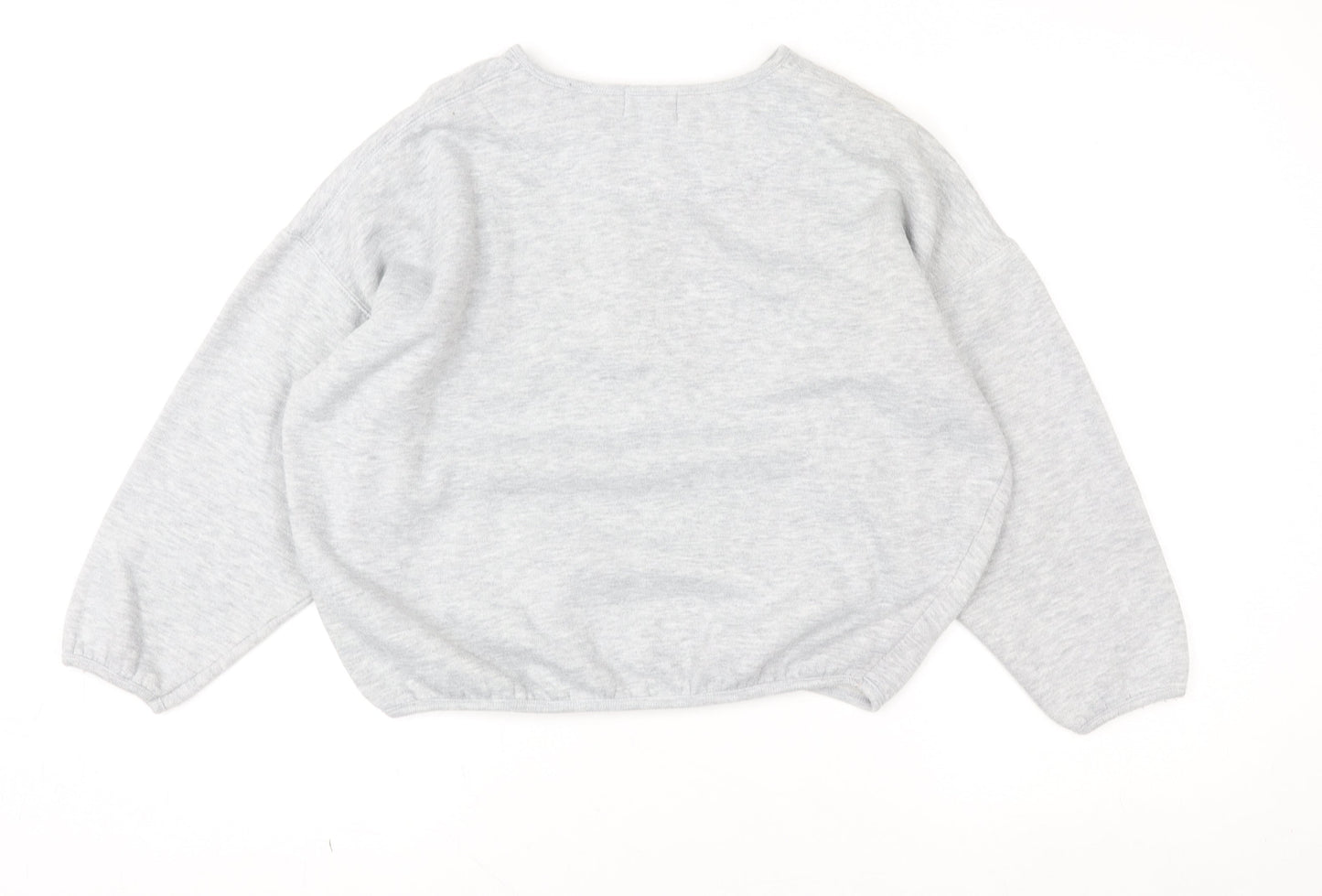 Womens UK Size M Marks and Spencer Grey Henley Sweatshirt