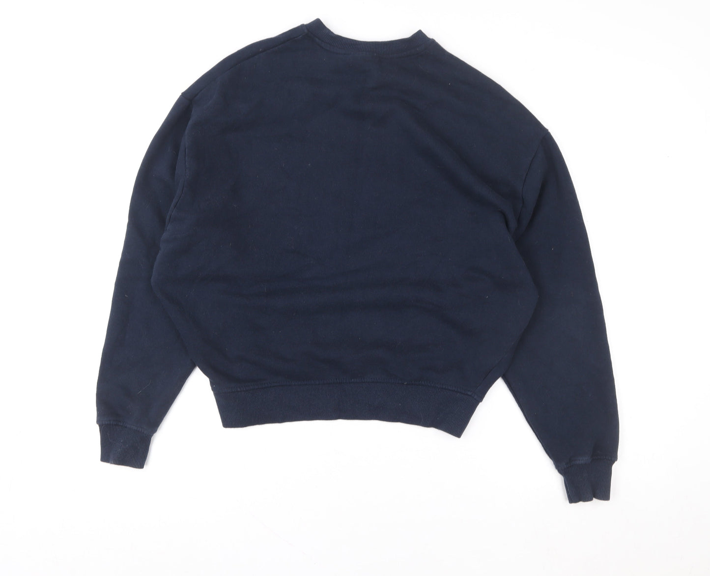 Womens UK Size S Pull&Bear Blue Pullover Sweatshirt