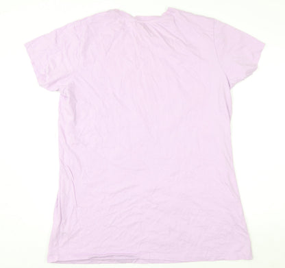 Disney Women Purple Cotton Pluto Nightshirt UK 12-14 T-Shirt Style