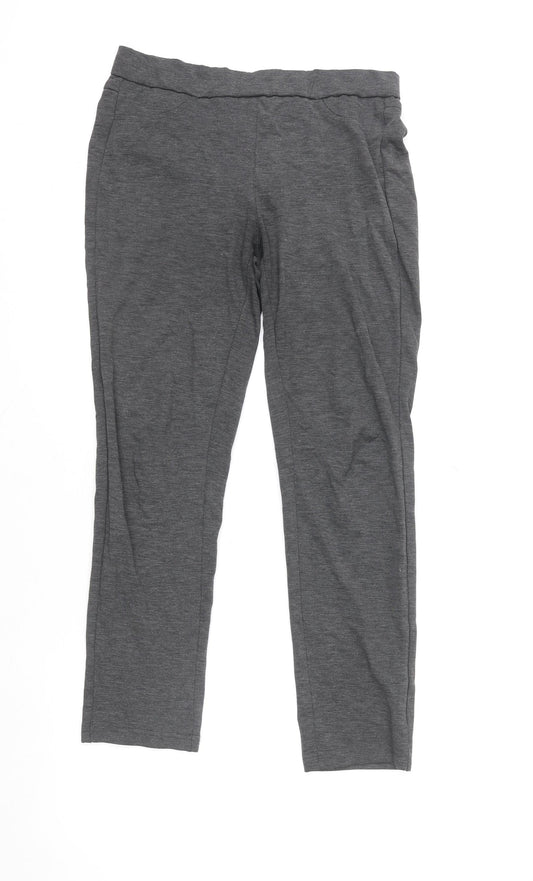 Womens UK Size M Kelly & Grace Regular Fit Jogger Grey Trousers