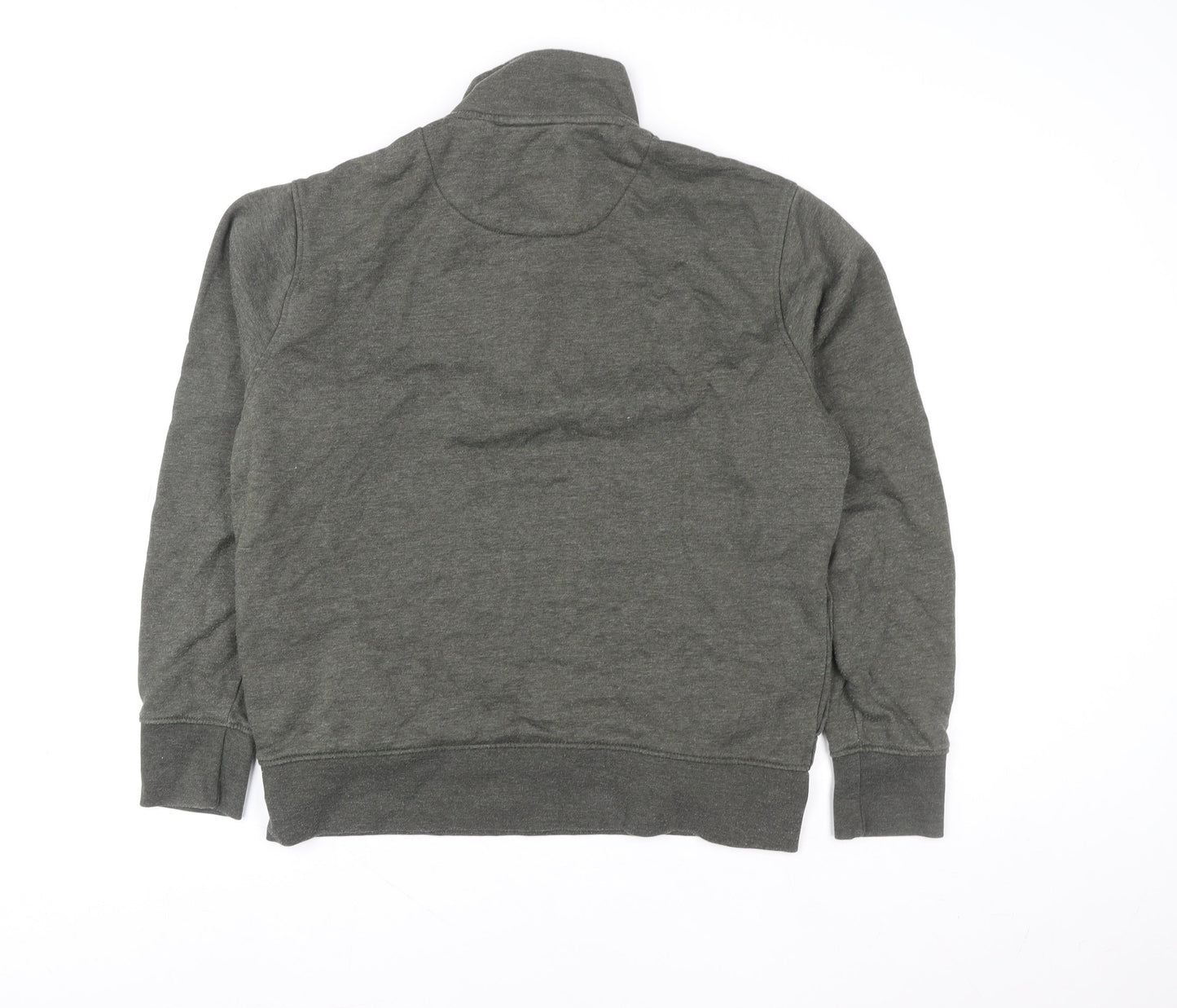 Mens UK Size M NEXT Green Henley Sweatshirt