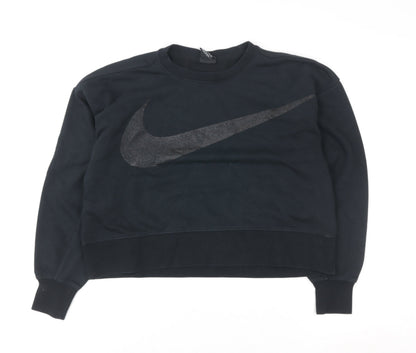 Womens UK Size XS Nike Black Pullover Sweatshirt