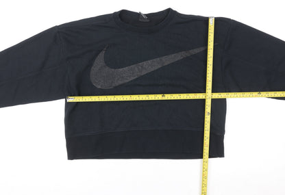 Womens UK Size XS Nike Black Pullover Sweatshirt