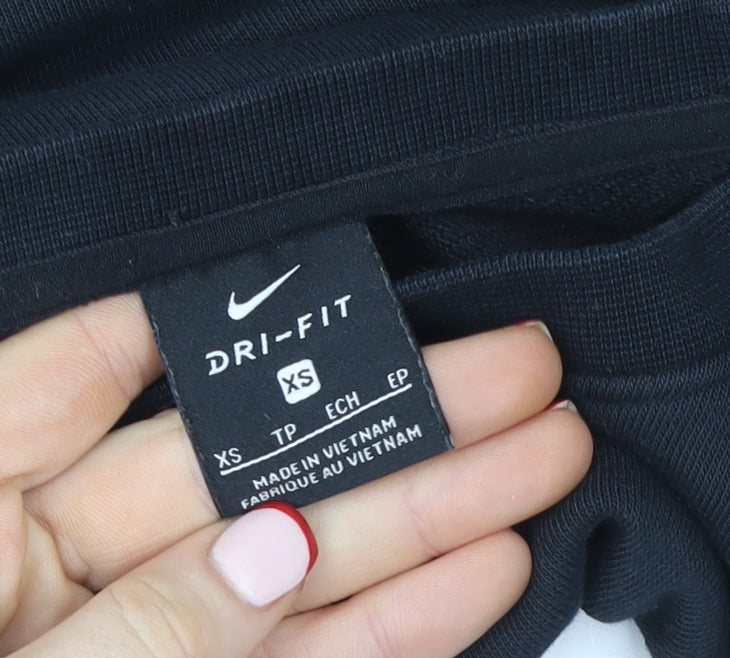 Womens UK Size XS Nike Black Pullover Sweatshirt