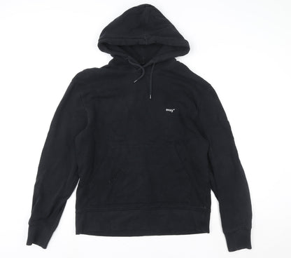 Unisex Adults UK Size S Topman Black Pullover Hoodie