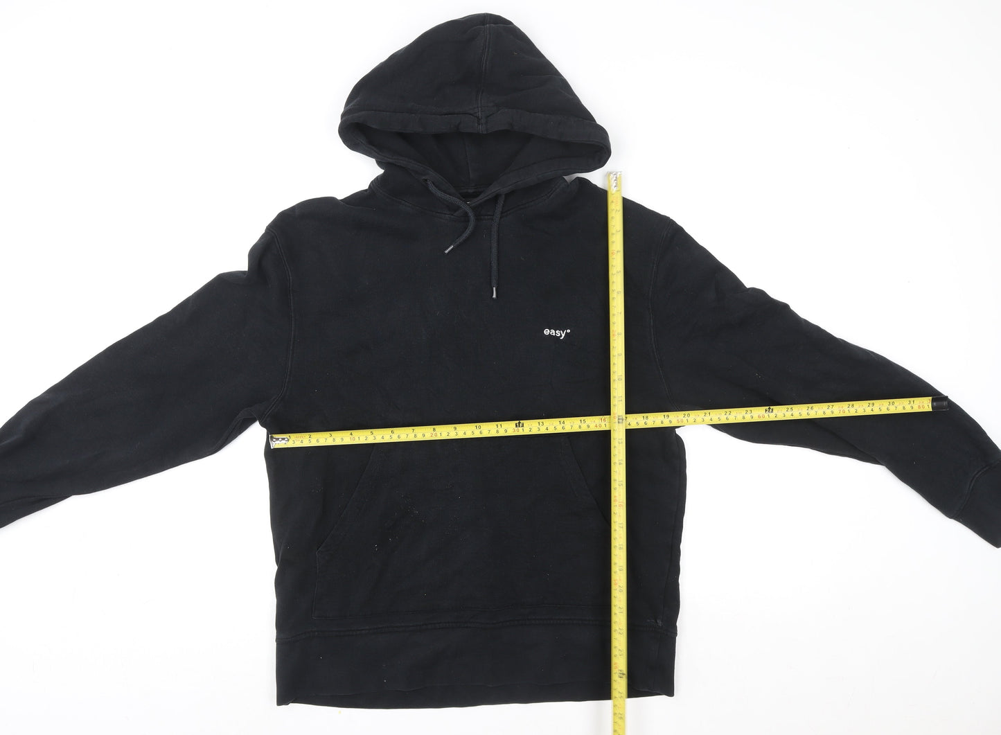 Unisex Adults UK Size S Topman Black Pullover Hoodie