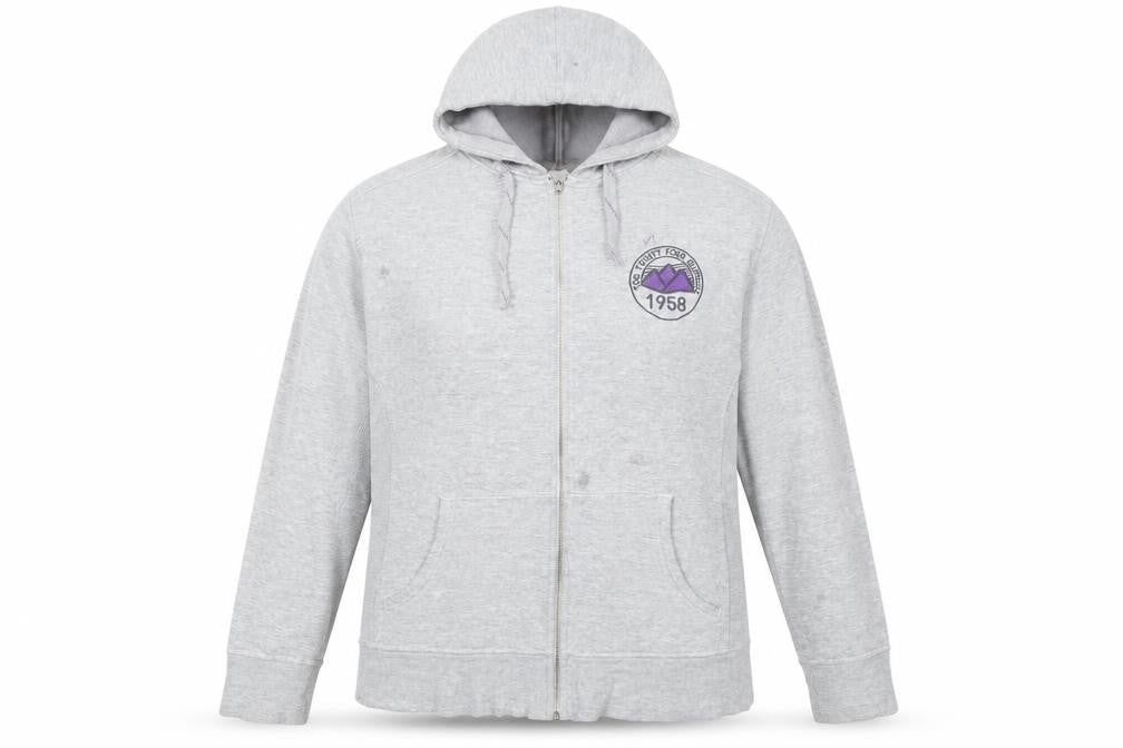 TOG24 Women’s Grey Hooded Zip Up Cotton Blend Jacket Size 18