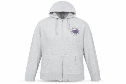 TOG24 Women’s Grey Hooded Zip Up Cotton Blend Jacket Size 18