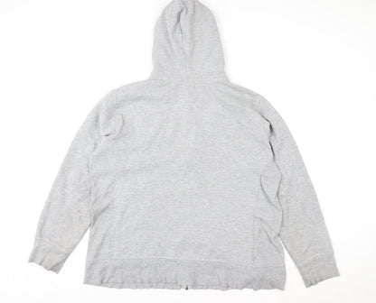 TOG24 Women’s Grey Hooded Zip Up Cotton Blend Jacket Size 18