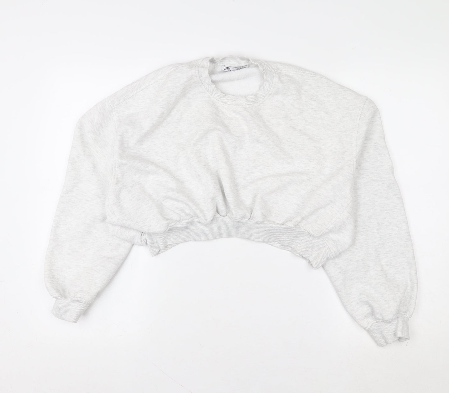 Womens UK Size M Zara Grey Pullover Sweatshirt