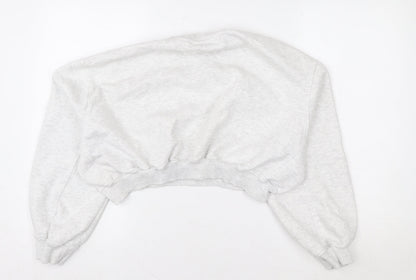 Womens UK Size M Zara Grey Pullover Sweatshirt