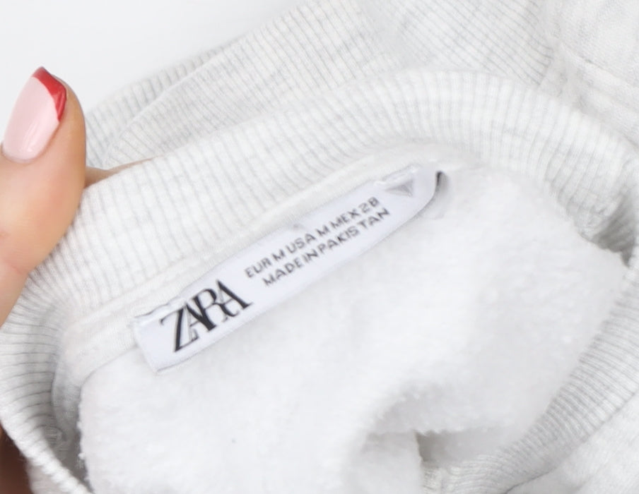 Womens UK Size M Zara Grey Pullover Sweatshirt