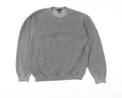 Womens UK Size XS New Look Grey Pullover Sweatshirt