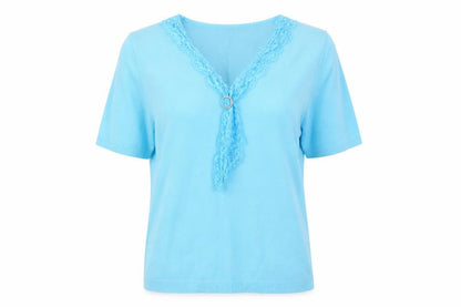 Womens UK Size XL One Touch Blue Camisole Blouse