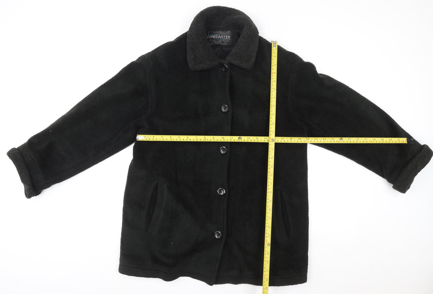 Mens UK Size XS Forecaster Black Overcoat