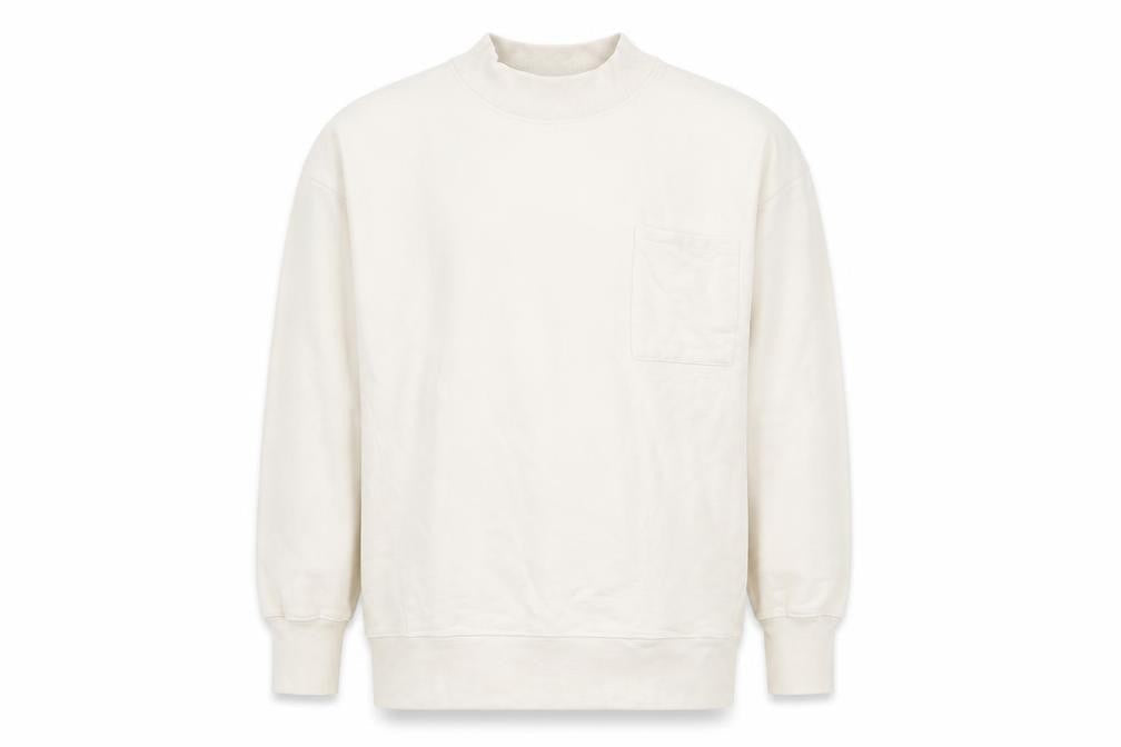Zara Boys Ivory Cotton Fleece Pullover Sweatshirt Size 9 Years