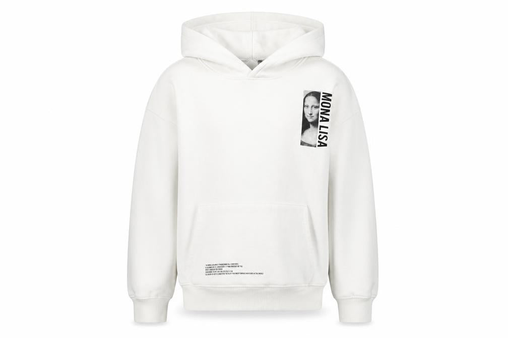 Girls UK Size 13-14 Years Zara White Pullover Hoodie