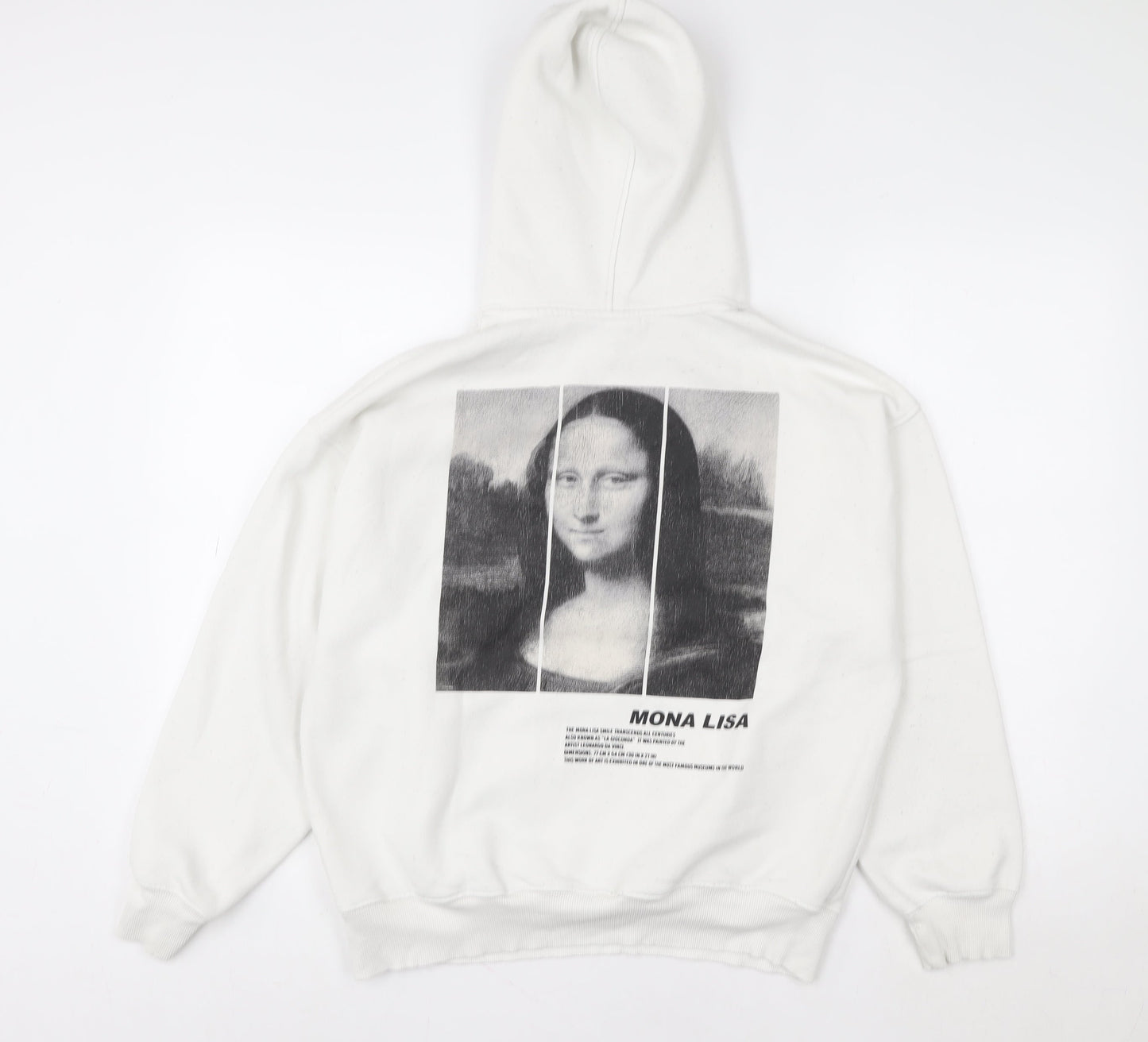 Girls UK Size 13-14 Years Zara White Pullover Hoodie