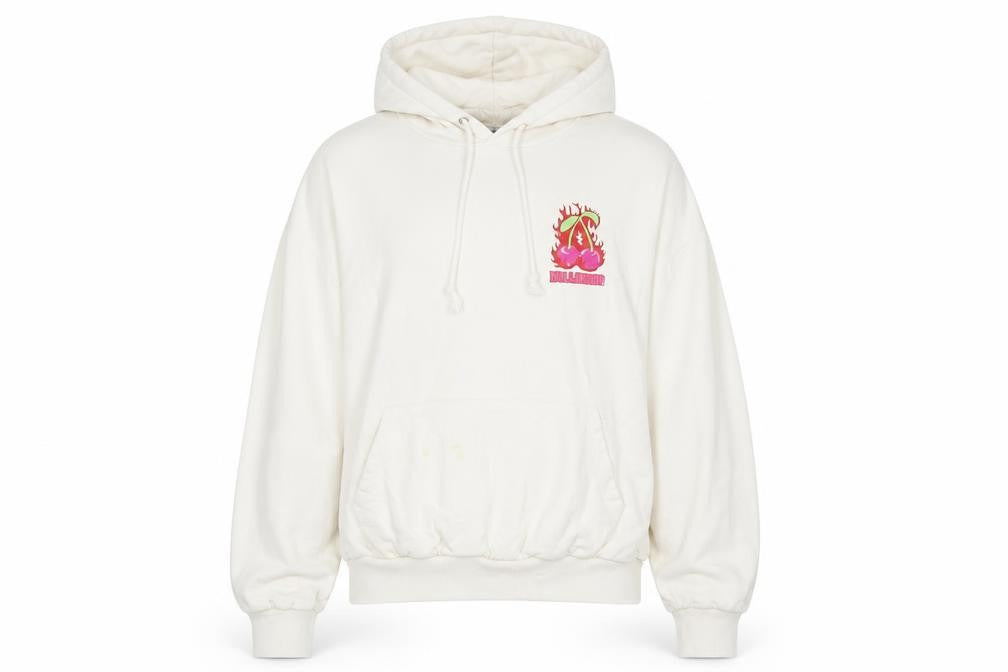 Womens UK Size S COLLUSION White Pullover Hoodie