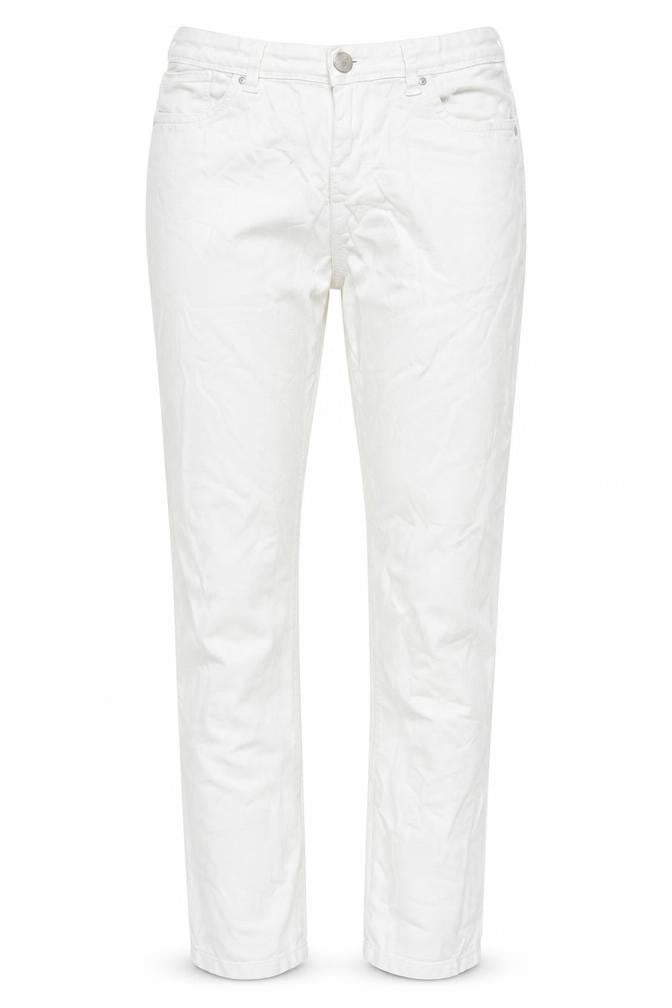 Womens UK Size 10 Denim Co. Regular Fit Straight White Jeans