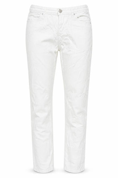 Womens UK Size 10 Denim Co. Regular Fit Straight White Jeans