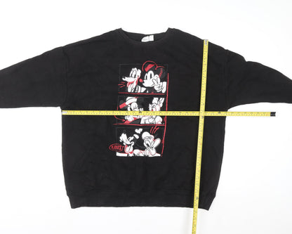 Womens UK Size L Primark Black Pullover Sweatshirt
