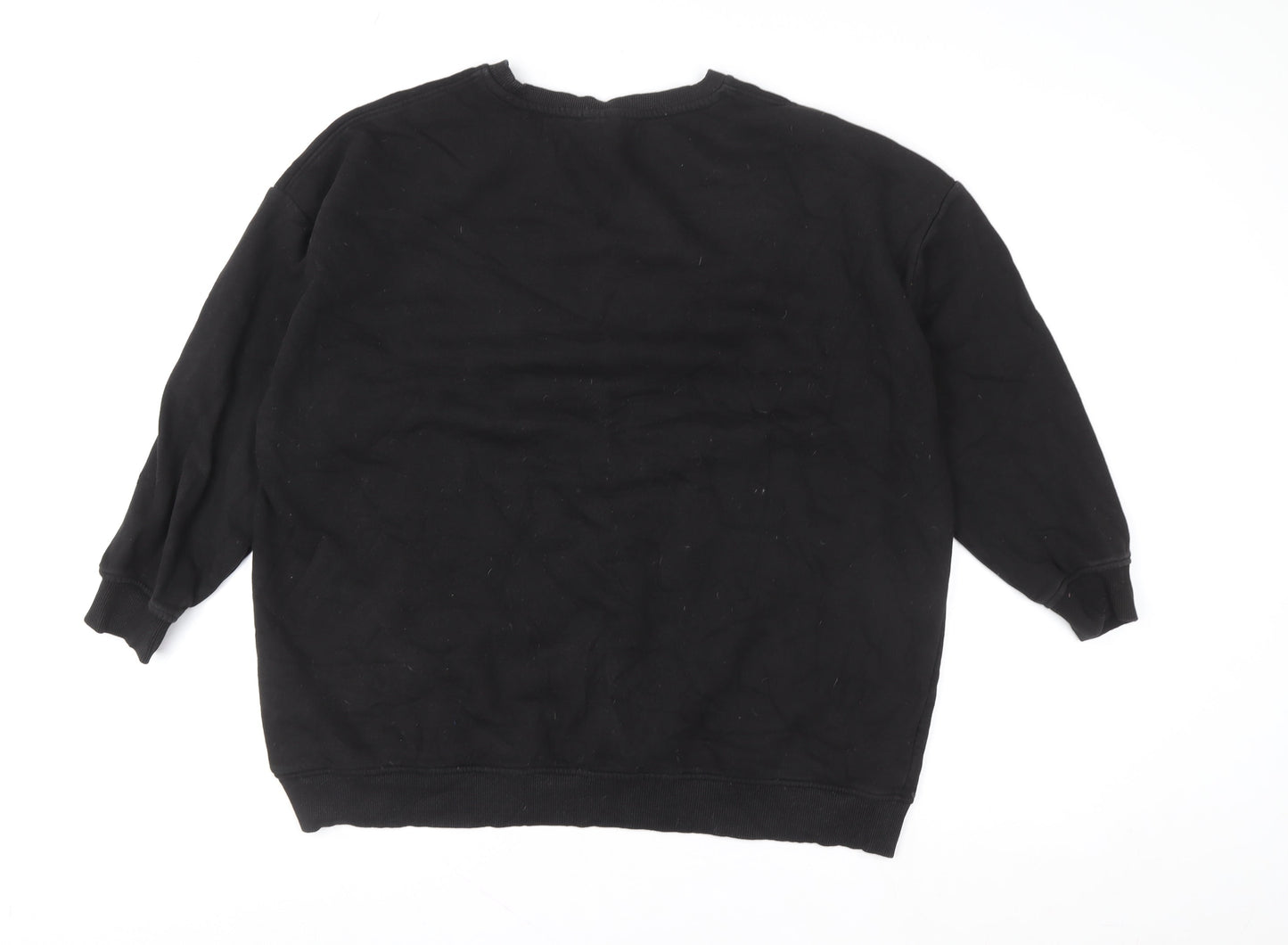 Womens UK Size L Primark Black Pullover Sweatshirt