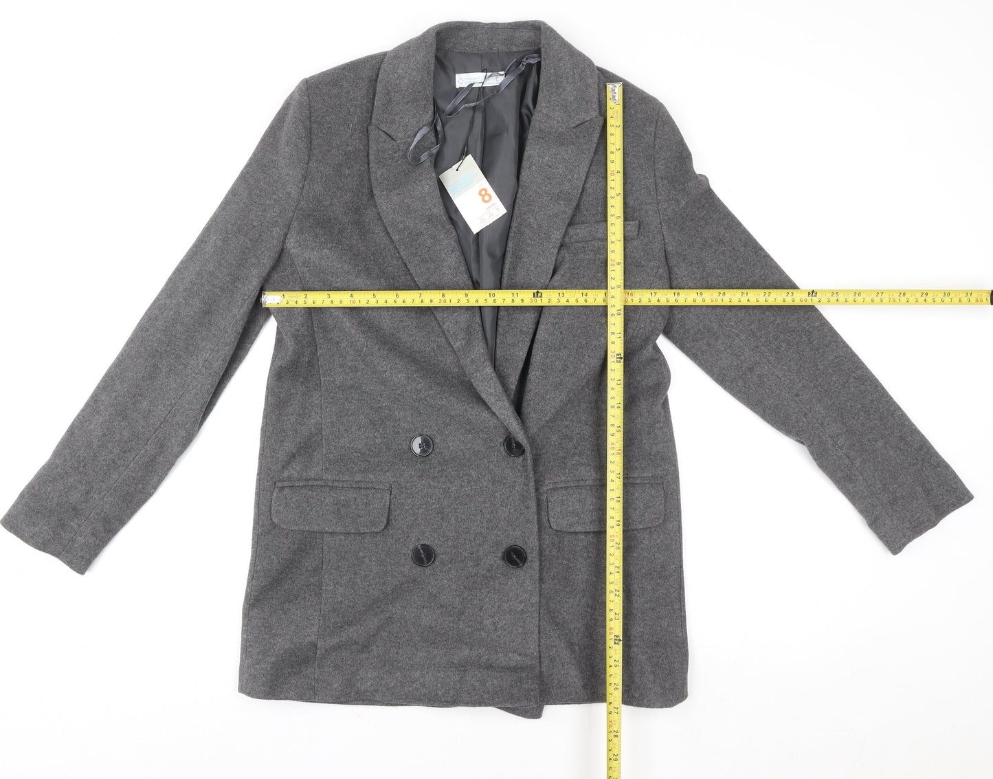 Womens UK Size 8 Primark Grey Basic Jacket