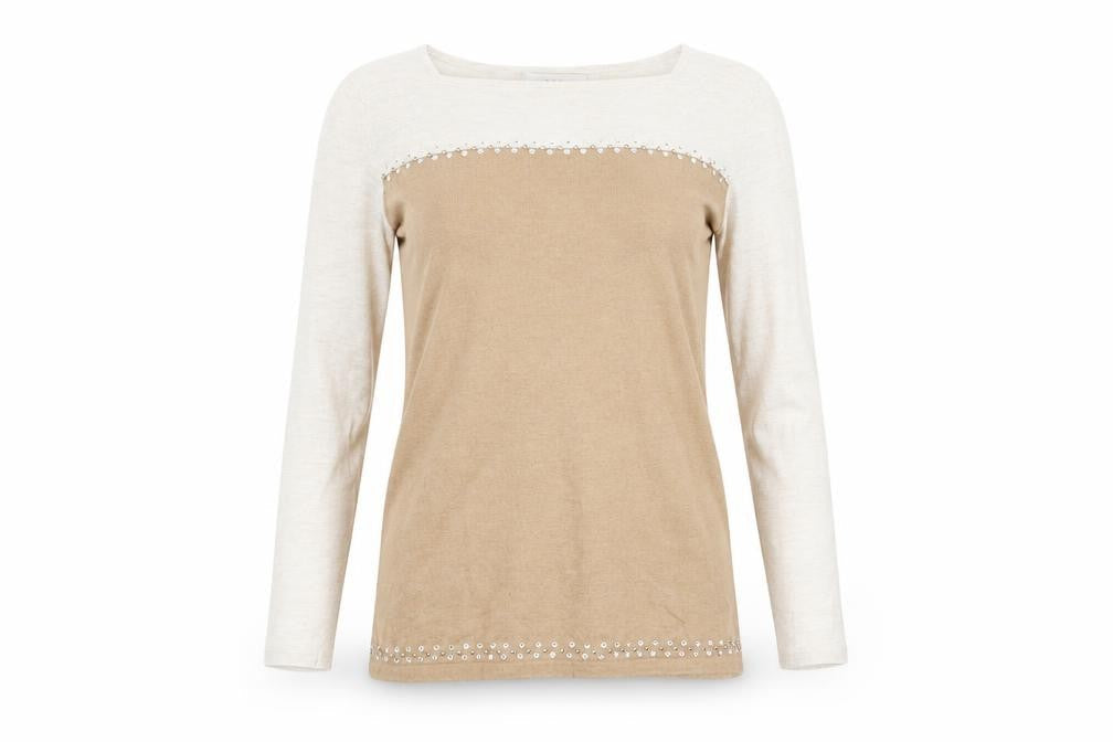 Womens UK Size S NEXT Beige Basic T-Shirt