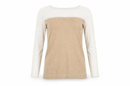 Womens UK Size S NEXT Beige Basic T-Shirt