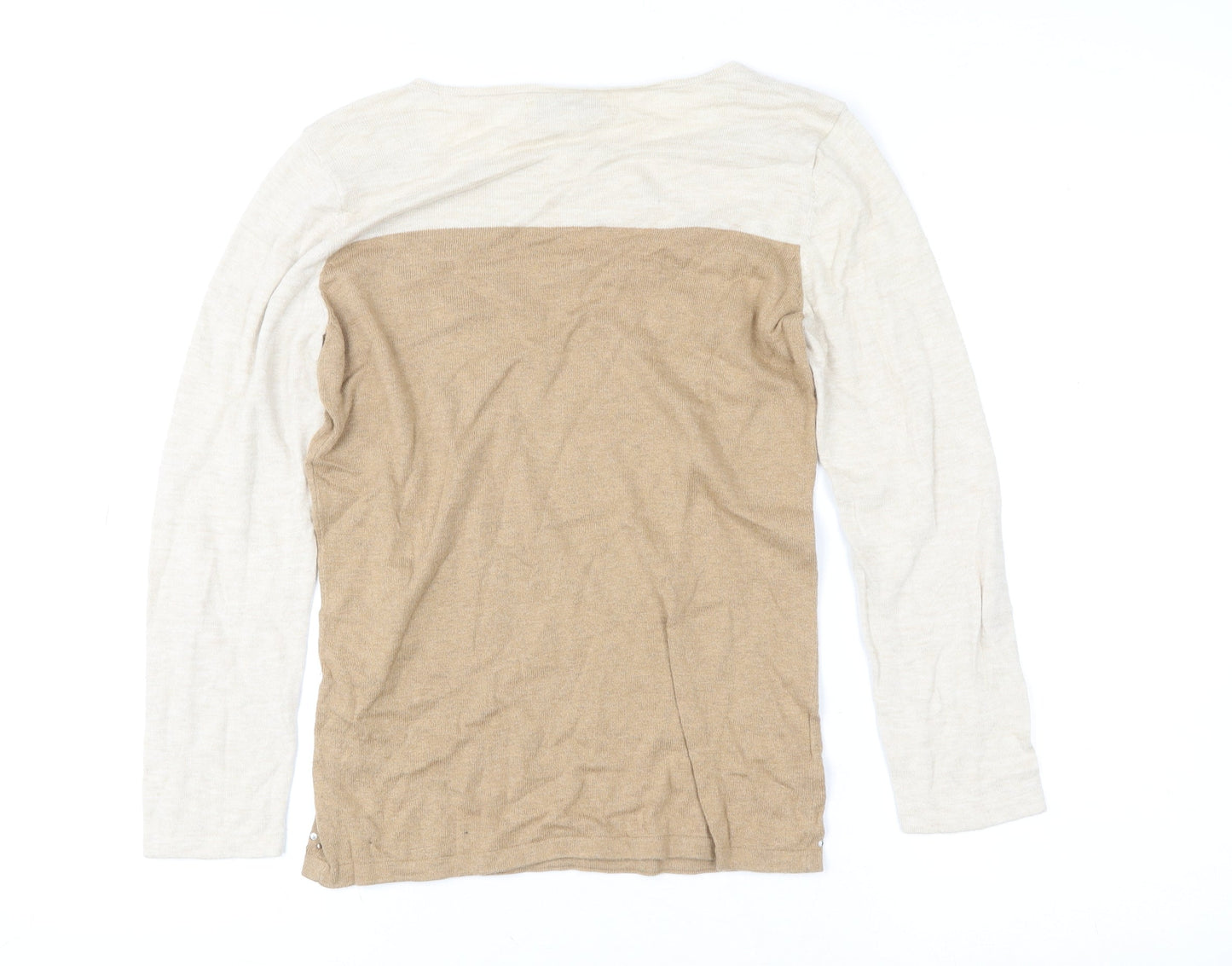 Womens UK Size S NEXT Beige Basic T-Shirt
