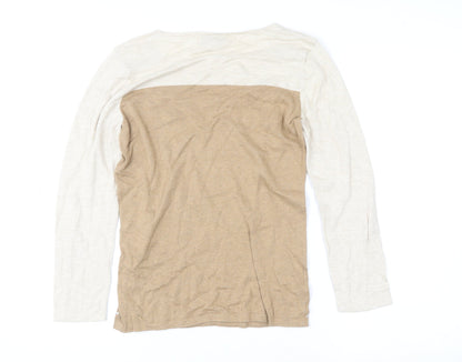 Womens UK Size S NEXT Beige Basic T-Shirt