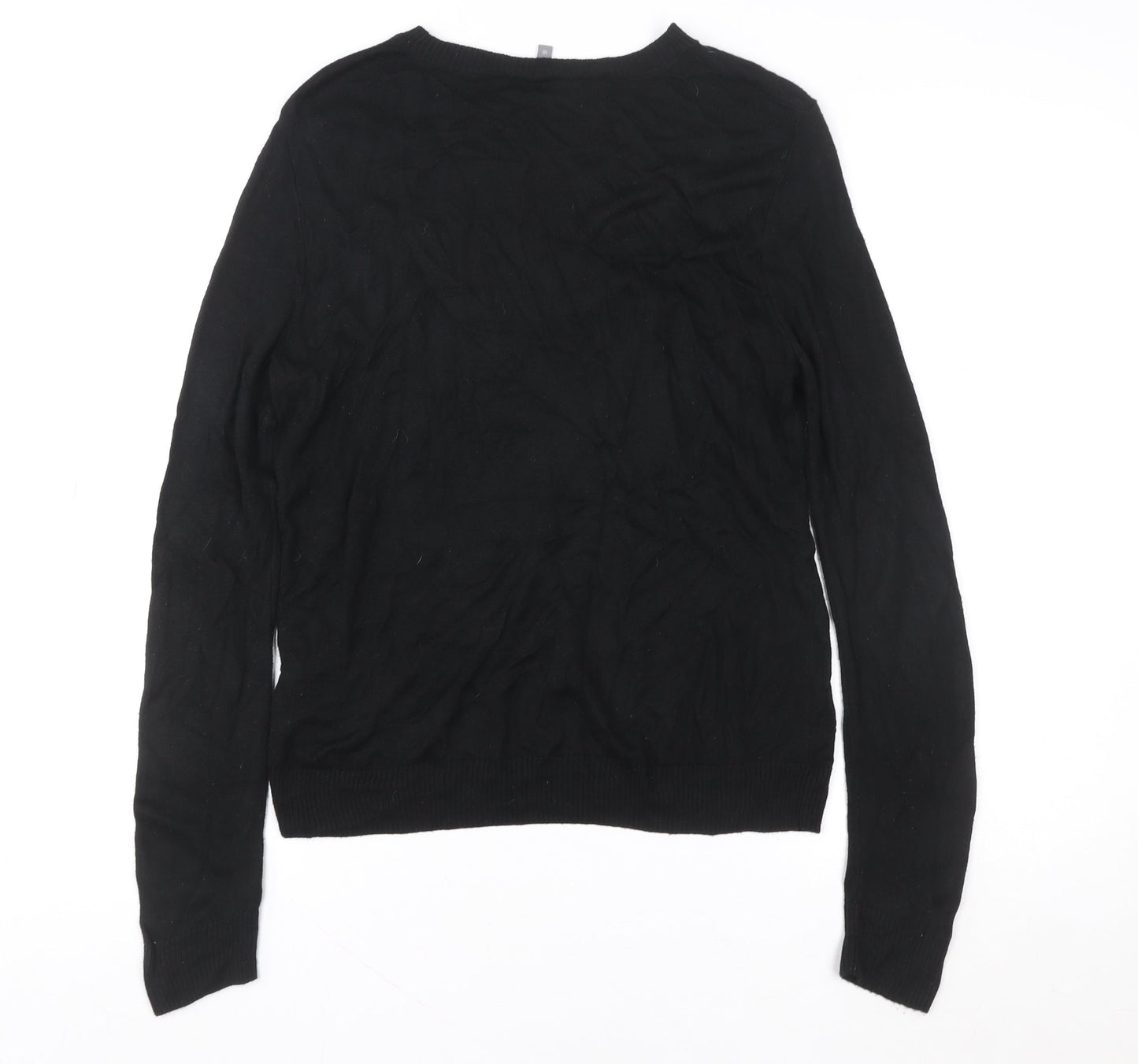 Womens UK Size 10 Principles Black Basic T-Shirt