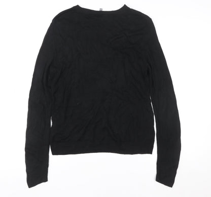 Womens UK Size 10 Principles Black Basic T-Shirt