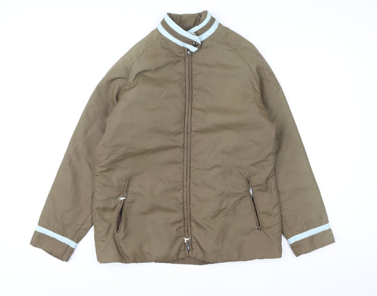 Mens UK Size M White Stag Brown Puffer Jacket