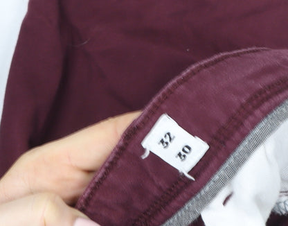 Mens UK Size M JACK & JONES Slim Fit Chino Red Trousers