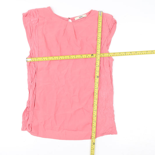 Womens UK Size M Oasis Pink Basic Blouse
