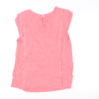 Womens UK Size M Oasis Pink Basic Blouse