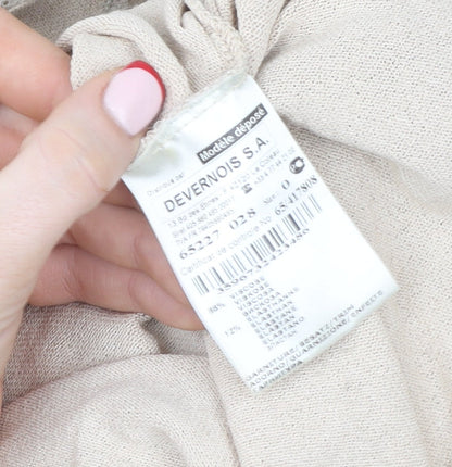 Womens UK Size 10 DEVERNOIS Beige Camisole Tank