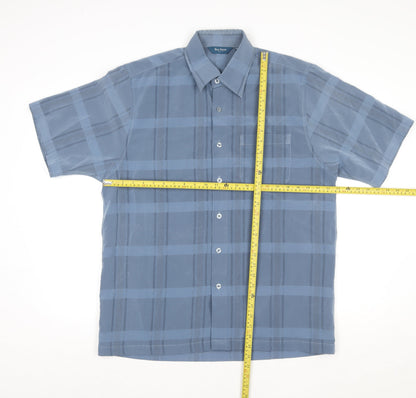 Mens UK Collar Size XL Ben Smith Smart Blue  Dress Shirt
