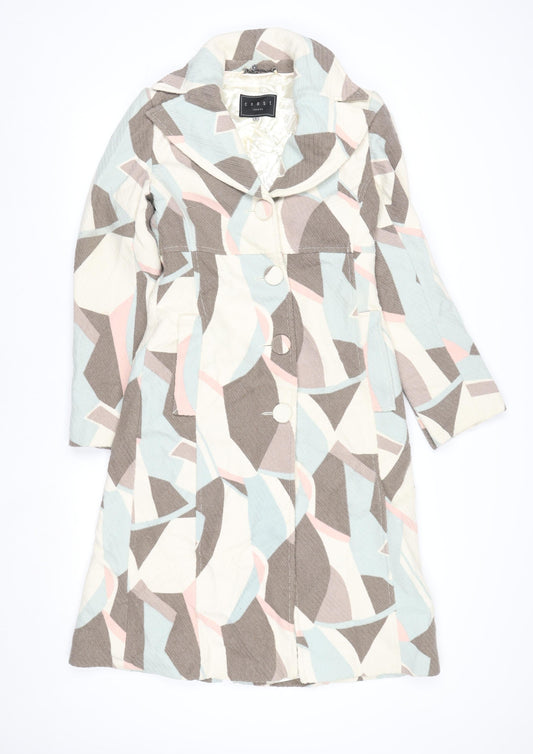 Womens UK Size 8 Coast Multicoloured Overcoat